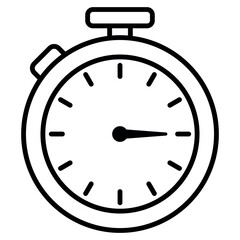 Stopwatch Icon – Vector Time Timer Symbol