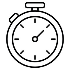 Stopwatch Icon – Vector Time Timer Symbol