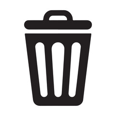 trash bin icon. vector illustration eps 10