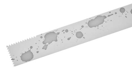 Saw Blade With Water Droplets And Jagged Edge metal isolated on a transparent background