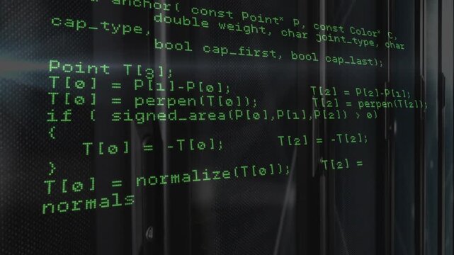Starting with read loop, green monospaced code scrolling and revealing functions to illustrate flow