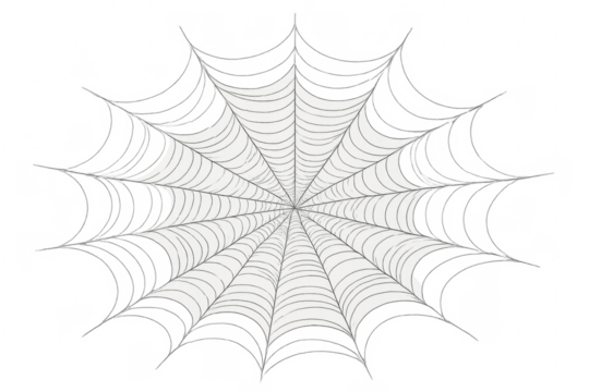 Haunted halloween cobweb vector web on transparent background
