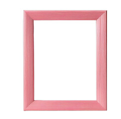 Pink frame with raised texture, enclosing a black void