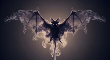 Dark Spirit Bat The Mysterious Guardian Rising from the Shadows of the Night