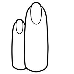 Two Fingernails Outline