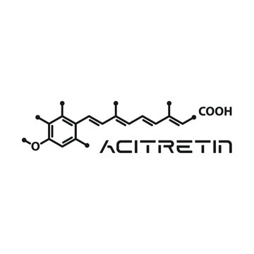 Acitretin retinoid molecule structure