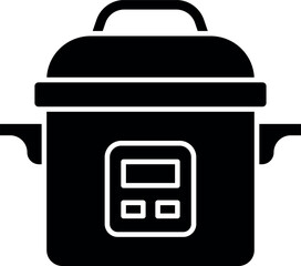 Pressure Cooker Vector Icon – Cooking Equipment Symbol