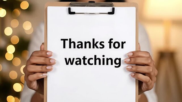Thanks for Watching - A Heartfelt Appreciation Message for Viewers.