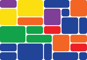 Modern bento grid layout design for websites and applications with vibrant color options