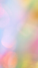 Plakat Colorful pastel abstract background with soft blurred light and rainbow gradient.