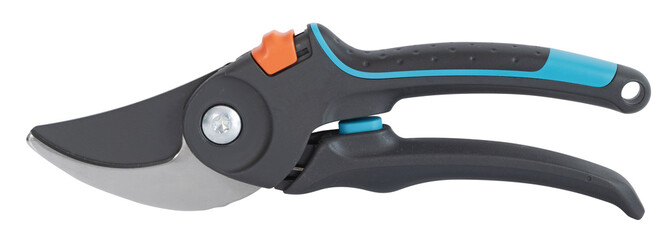 Sécateur de jardin bleu	