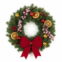 Christmas wreaths are traditional decorations that create a festive atmosphere.