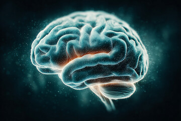 Blue Brain with Electric Light Effects