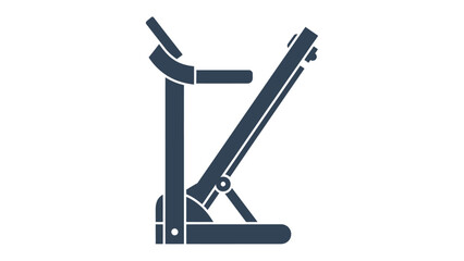 Treadmill Silhouette: A sleek, modern treadmill stands in silhouette, embodying the essence of fitness and the pursuit of health.