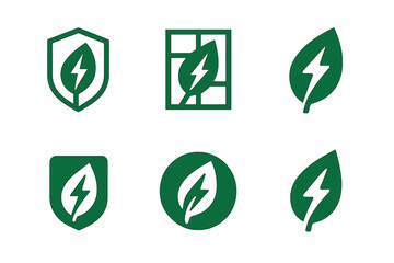 Obraz premium Kitchen Logo Variations. Replacing kitchen appliances (oven, fridge). Set Logo of kitchen energy efficiency label: harmonious logo variations of the same