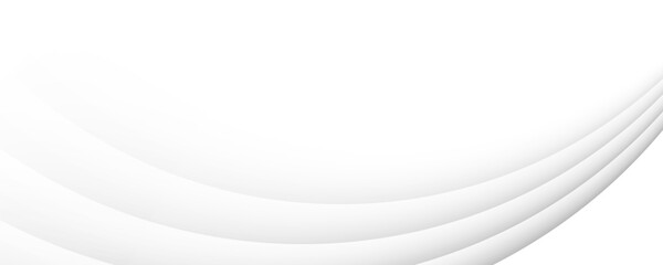 White smooth curved minimal background