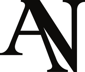 Here is a refined monogram including the letters A and N