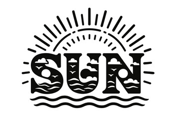 Obraz premium Sunlit Letter Art. Decorative Display Lettering ? 