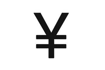 Obraz premium Japanese yen currency symbol icon representing finance, economy, wealth, trade, and global business on transparent background