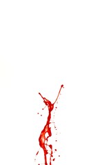 Blood Splash in Freeze Motion . Isolated on White Background
