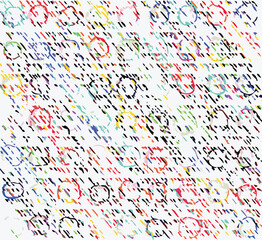 swimwear prints pattern fabric hand drawn patchwork colorful, vibrant, tones, colors, swimwear print fabric pattern prints design trendy fashion vector