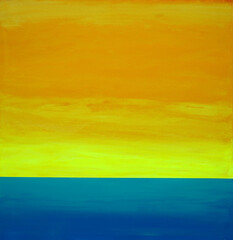 Abstract ocean art painting seascape