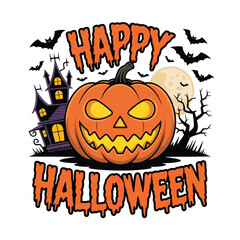 Happy halloween celebration festive fun spooky season party ghosts pumpkins bats decorations october