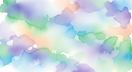 Obraz premium Abstract Watercolor Background with Soft Pastel Colors and Blended Hues.