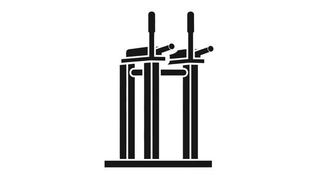 Precision in Craft: A bold black and white illustration of beer taps. Evoking a sense of artisanal dedication and the ritual of pouring.