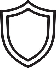 Obraz premium Silver medieval shield icon vector design emblem protection symbol