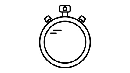 Stopwatch of precision: A meticulously crafted stopwatch illustration, an emblem of timing and measurement. 