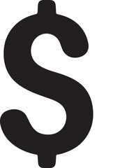 Naklejka premium Yin Yang Dollar Symbol Vector Icon Design