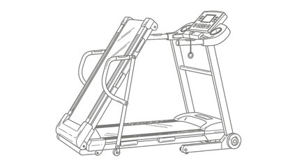 Treadmill: This sleek treadmill represents the intersection of technology and fitness, beckoning individuals to embark on a journey towards a healthier lifestyle.