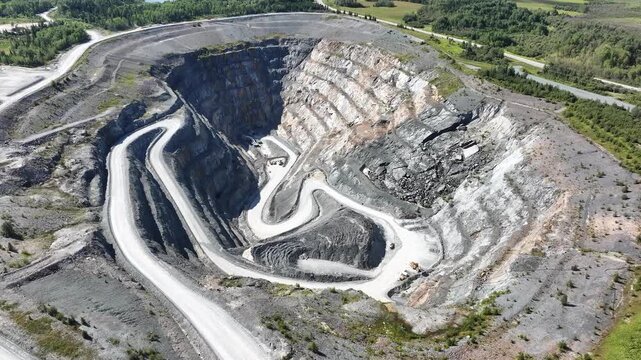 Open Pit Mine In Northern Ontario Canada