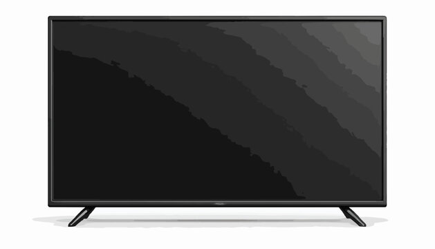 Uma televis&atilde;o moderna com tela preta, ideal para entretenimento dom&eacute;stico, exibindo imagens n&iacute;tidas e vibrantes em um ambiente claro.