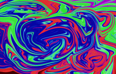 psychedelic colorful swirl liquid pattern, abstract marble paint background