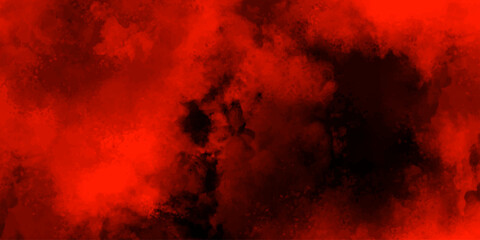 Red fire background. Abstract clouds smoke texture with red color. Misty fog brush effects.	