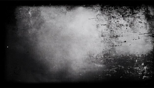 black and white grunge frame rough and dirty texture overlay texture faded black white dyed paper texture wall background