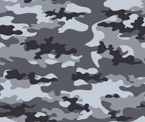 
gray camouflage background seamless winter vector pattern design
