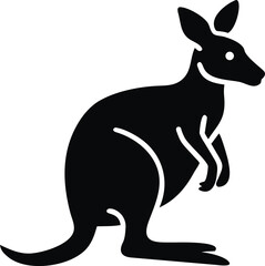 Illustration of a bennet s wallaby a marsupial native to australia isolated on white background isolated on transparent background