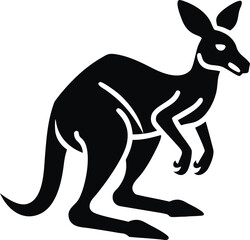 Vibrant red kangaroo illustration a dynamic marsupial leaping with energy isolated on white background isolated on transparent background