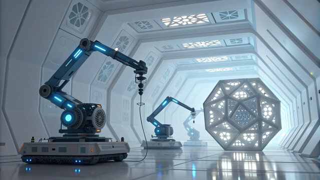 Empty Green Screen Studio Room for Video and Film Production