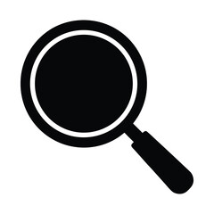 Discover search find research magnifying glass icon vector symbol tool for investigation and zoom