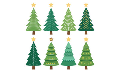 Beautiful Christmas Tree Illustrations and Designs – Festive Xmas Tree Ideas