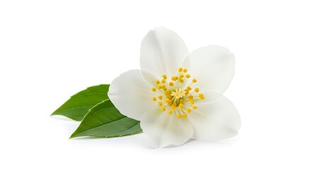 Obraz premium white flower isolated on white
