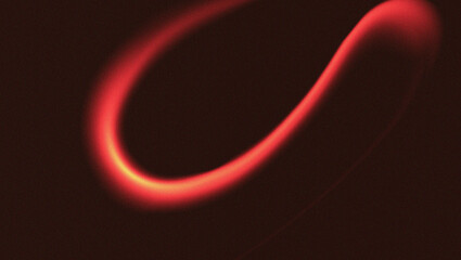 Dark maroon abstract background with luminous yellow orange to red glowing arc fine grain texture and cinematic feel