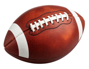American football ball isolated on transparent  background png