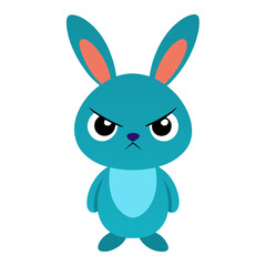 Colorful and beautiful bunny vector. 