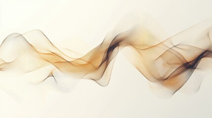 Abstract wave patterns in warm tones create a soothing visual experience for art enthusiasts and interior designers