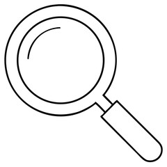 3d icon of magnifying glass icon